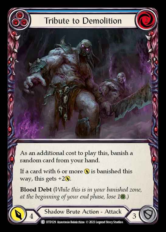 [Shadow Brute] Tribute to Demolition [DTD129-C] (blue)