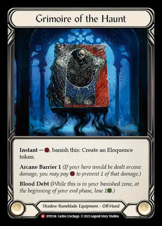 [Shadow Runeblade] Grimoire of the Haunt [DTD136-M]