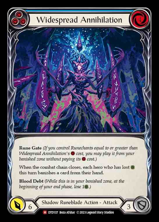 [Shadow Runeblade] Widespread Annihilation [DTD137-M]