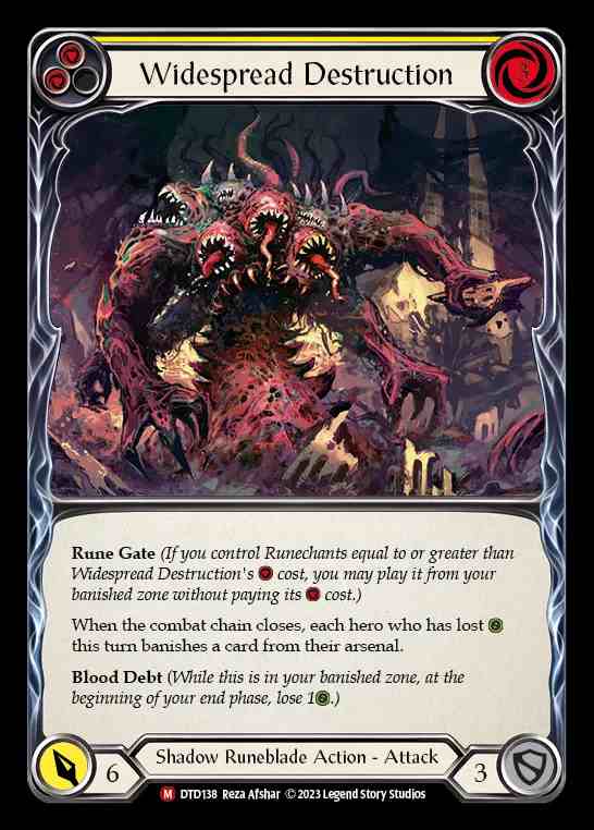 [Shadow Runeblade] Widespread Destruction [DTD138-M]
