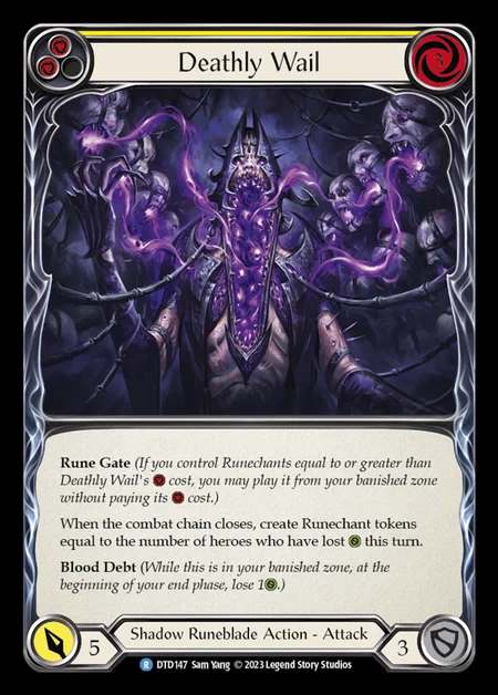 [Shadow Runeblade] Deathly Wail [DTD147-R] (yellow)