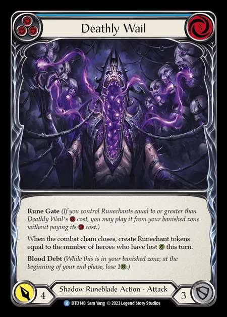 [Shadow Runeblade] Deathly Wail [DTD148-R] (blue)