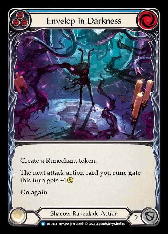 [Shadow Runeblade] Envelop in Darkness [DTD151-R] (blue)