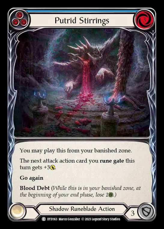 [Shadow Runeblade] Putrid Stirrings [DTD163-C] (blue)