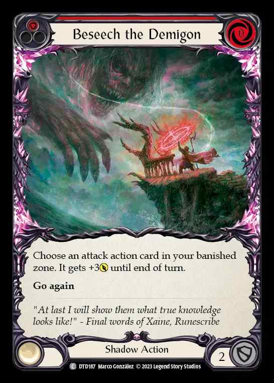 [Shadow] Beseech the Demigon [DTD187-C] (red)