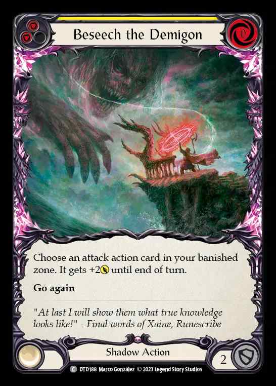 [Shadow] Beseech the Demigon [DTD188-C] (yellow)