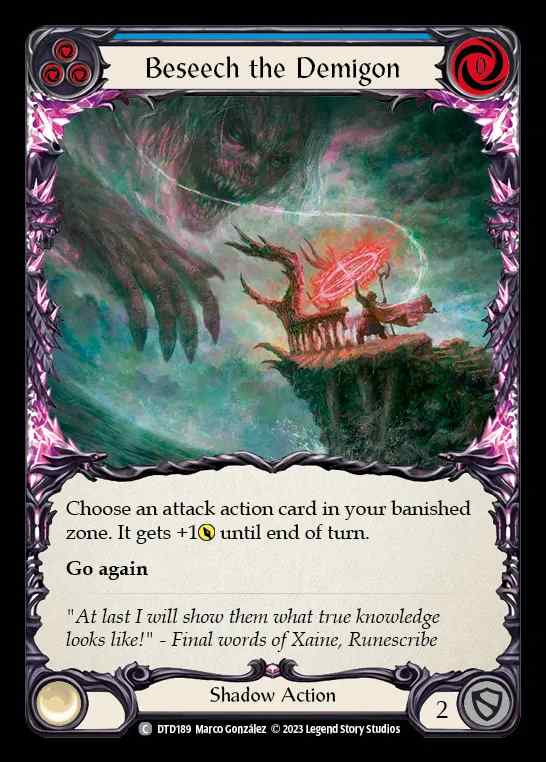 [Shadow] Beseech the Demigon [DTD189-C] (blue)