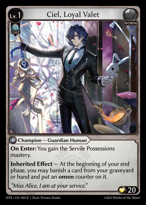 [Norm] Ciel, Loyal Valet [DTR005-C]