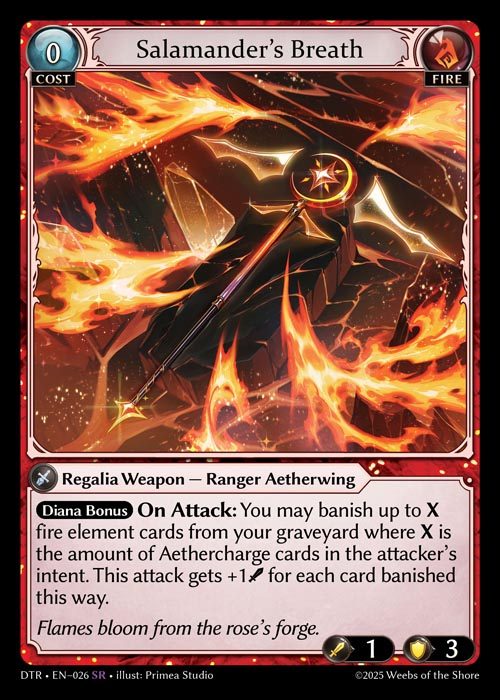 [Fire] Salamander's Breath [DTR026-SR]