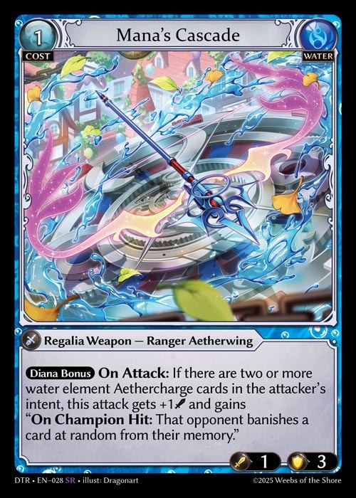 [Water] Mana's Cascade [DTR028-SR]