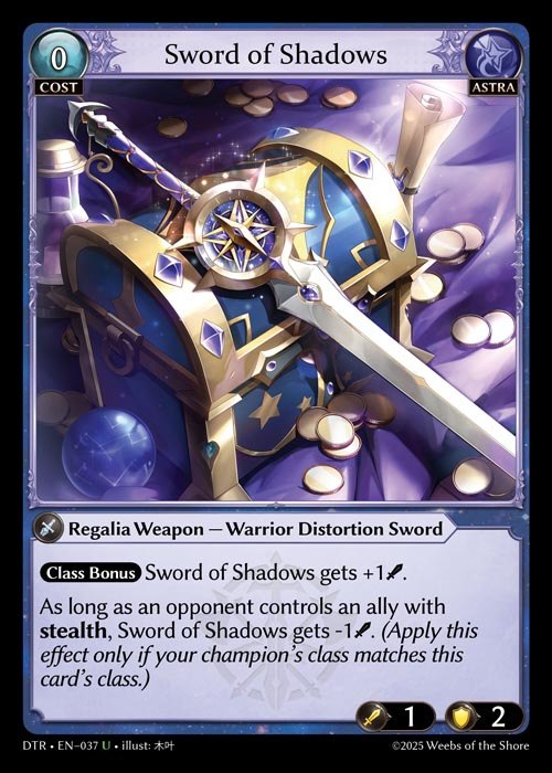 [Astra] Sword of Shadows [DTR037-U]