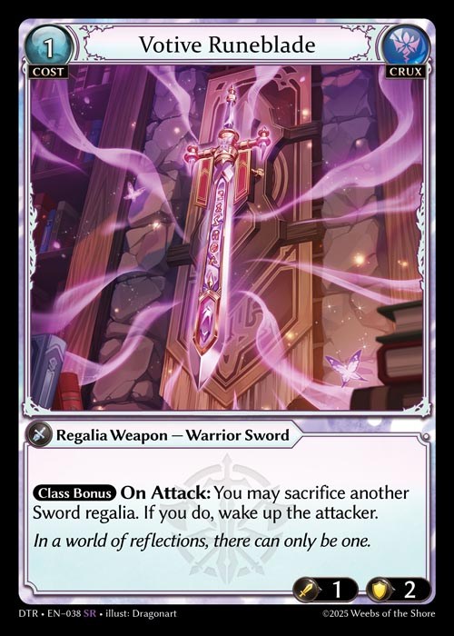 [Crux] Votive Runeblade [DTR038-SR]