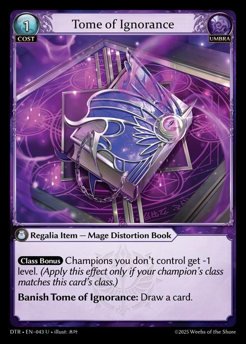 [Umbra] Tome of Ignorance [DTR043-U]