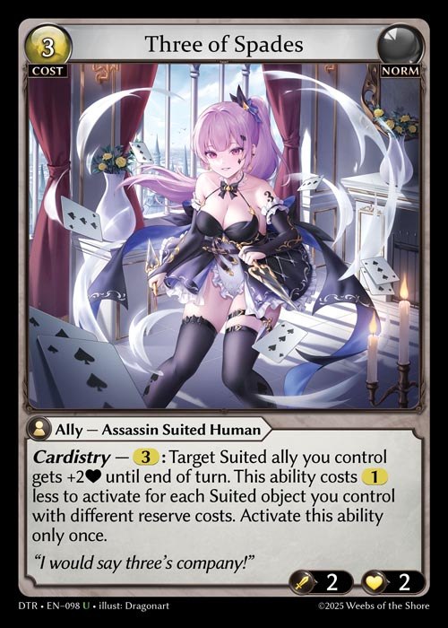 [Norm] Three of Spades [DTR098-U]