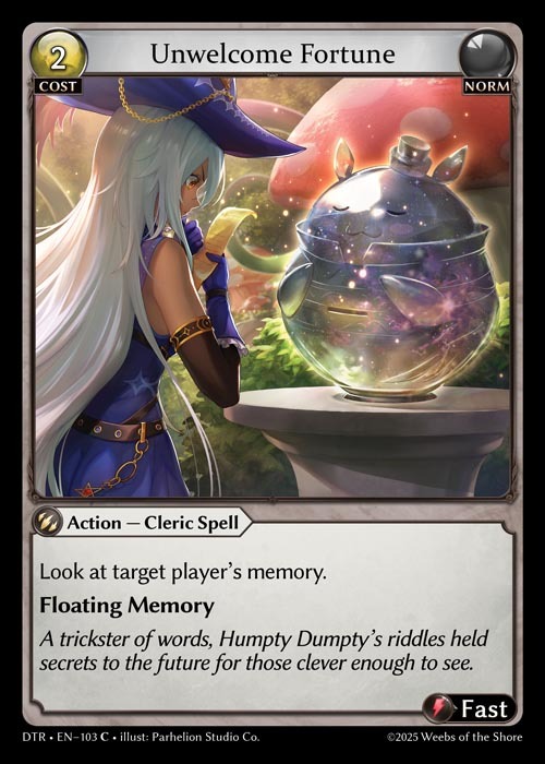 [Norm] Unwelcome Fortune [DTR103-C]