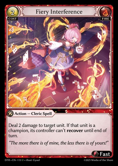 [Fire] Fiery Interference [DTR115-U]
