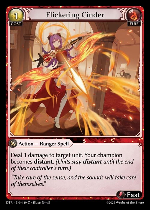 [Fire] Flickering Cinder [DTR119-C]
