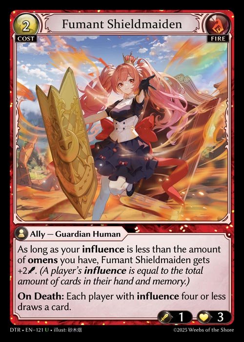 [Fire] Fumant Shieldmaiden [DTR121-U]