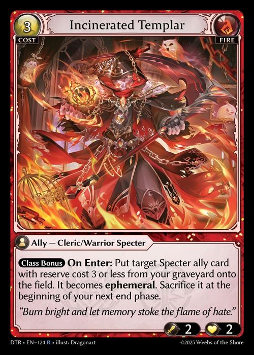 [Fire] Incinerated Templar [DTR124-R]