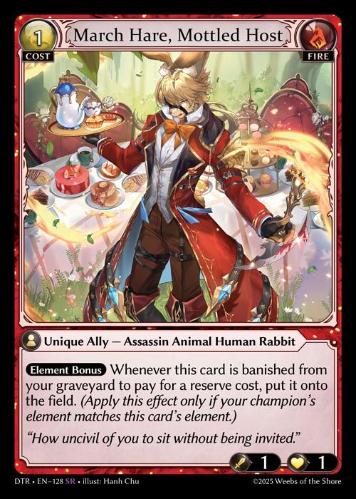 [Fire] March Hare, Mottled Host [DTR128-SR]