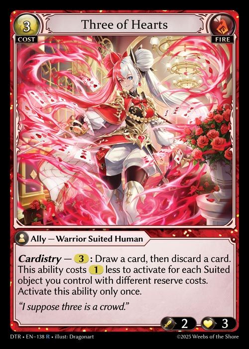[Fire] Three of Hearts [DTR138-R]