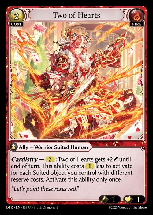 [Fire] Two of Hearts [DTR139-U]
