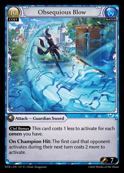 [Water] Obsequious Blow [DTR157-R]