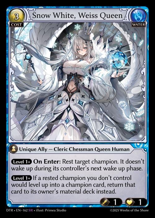 [Water] Snow White, Weiss Queen [DTR162-SR]
