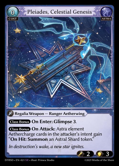 [Astra] Pleiades, Celestial Genesis [DTRSD021-SR]
