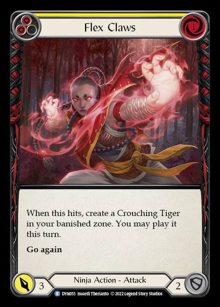 [Ninja] Flex Claws [DYN051-R] (yellow)