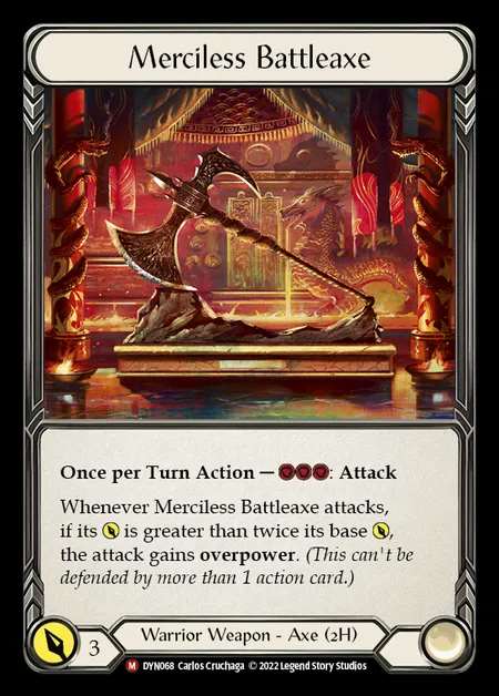 [Warrior] Merciless Battleaxe [DYN068-M]