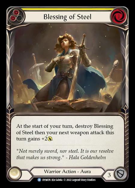 [Warrior] Blessing of Steel [DYN074-R] (yellow)