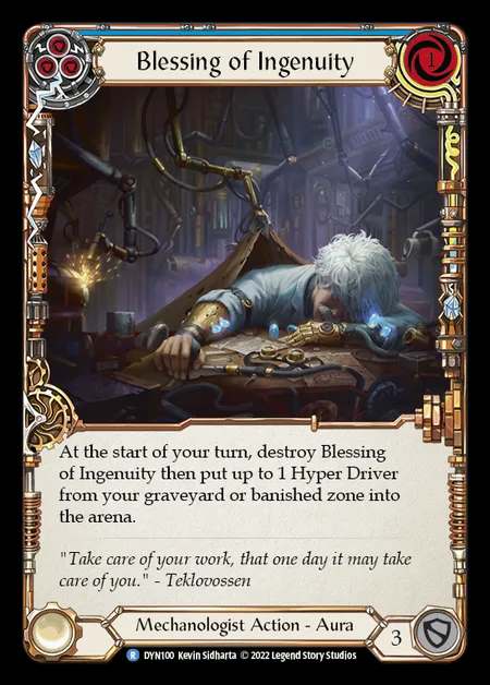 [Mechanologist] Blessing of Ingenuity [DYN100-R] (blue)