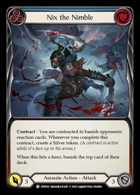 [Assassin] Nix the Nimble [DYN141-C] (blue)