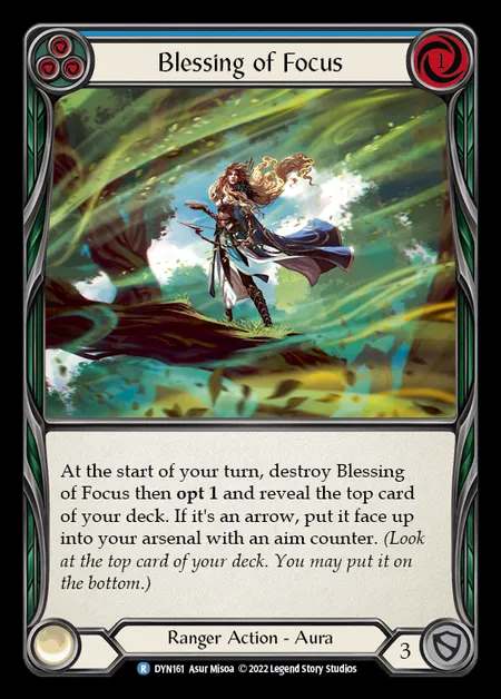 [Ranger] Blessing of Focus [DYN161-R] (blue)