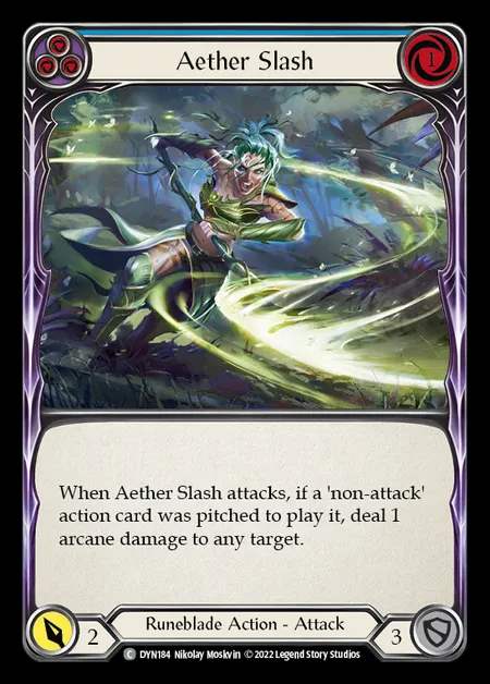 [Runeblade] Aether Slash [DYN184-C] (blue)