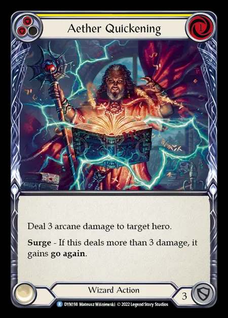 [Wizard] Aether Quickening [DYN198-R] (yellow)