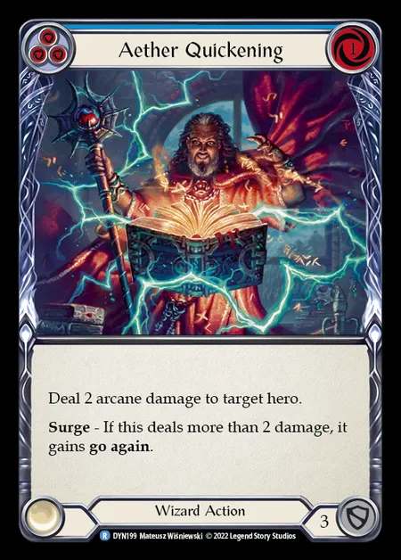 [Wizard] Aether Quickening [DYN199-R] (blue)