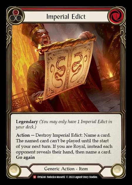 [Generic] Imperial Edict [DYN240-M]