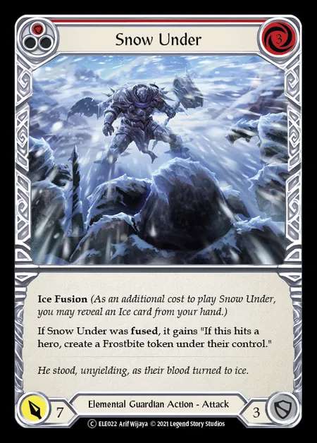 [Elemental Guardian] Snow Under (red) [UL-ELE022-C]