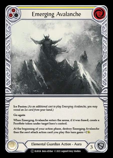[Elemental Guardian] Emerging Avalanche (yellow) [UL-ELE026-C]