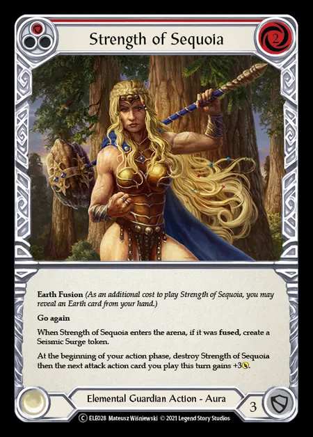 [Elemental Guardian] Strength of Sequoia (red) [UL-ELE028-C]