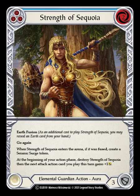 [Elemental Guardian] Strength of Sequoia (blue) [UL-ELE030-C]