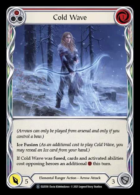 [Elemental Ranger] Cold Wave (red) [UL-ELE038-R]