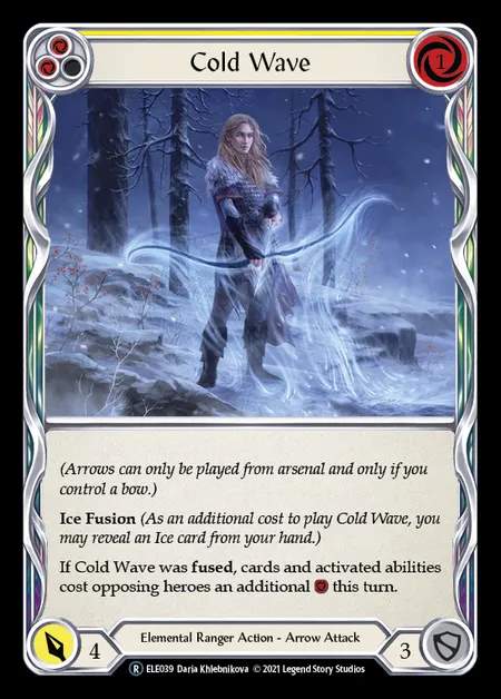 [Elemental Ranger] Cold Wave (yellow) [UL-ELE039-R]