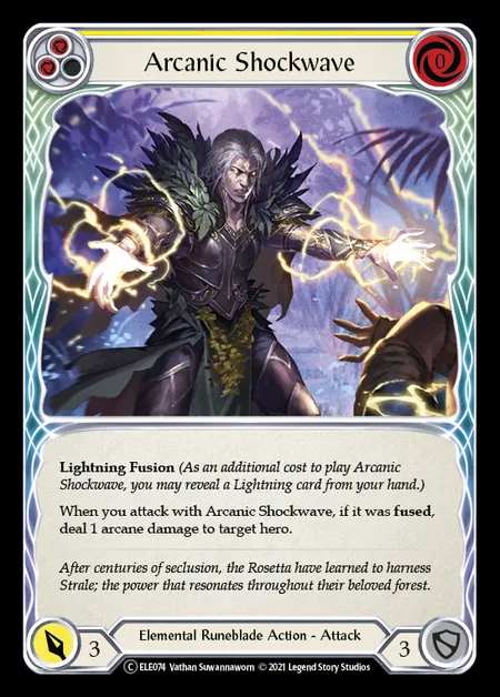 [Elemental Runeblade] Arcanic Shockwave (yellow) [UL-ELE074-C]