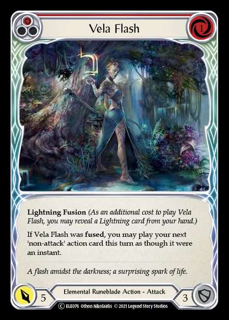 [Elemental Runeblade] Vela Flash (red) [UL-ELE076-C]