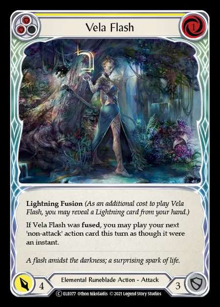 [Elemental Runeblade] Vela Flash (yellow) [UL-ELE077-C]