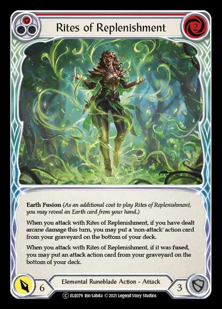 [Elemental Runeblade] Rites of Replenishment (red) [UL-ELE079-C]
