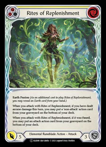 [Elemental Runeblade] Rites of Replenishment (yellow) [UL-ELE080-C]